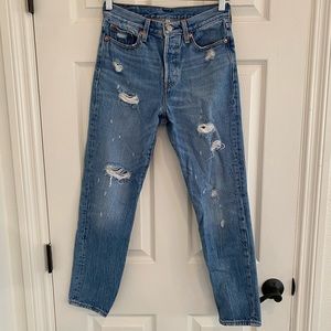 Levi’s distressed denim jeans